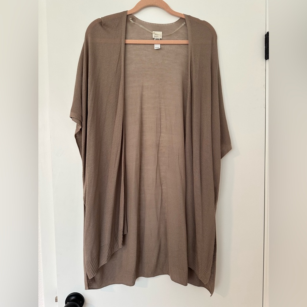 a new day Taupe Open Front Cardigan